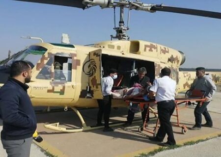 مأموریت آسمانی هوانیروز مسجدسلیمان برای اهدای زندگی