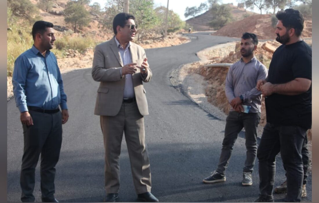 آسفالت ۸۰۰۰ متر مربع از معابر روستایی اندیکا با ۵۰ میلیارد ریال