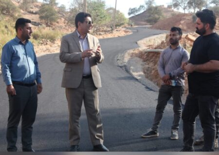 آسفالت ۸۰۰۰ متر مربع از معابر روستایی اندیکا با ۵۰ میلیارد ریال