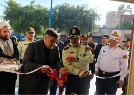 گشایش ساختمان جدید راهنمایی و رانندگی مسجدسلیمان با حضور فرمانده انتظامی خوزستان