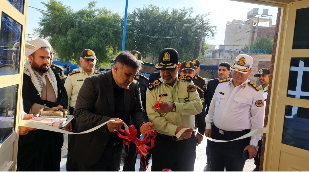 گشایش ساختمان جدید راهنمایی و رانندگی مسجدسلیمان با حضور فرمانده انتظامی خوزستان