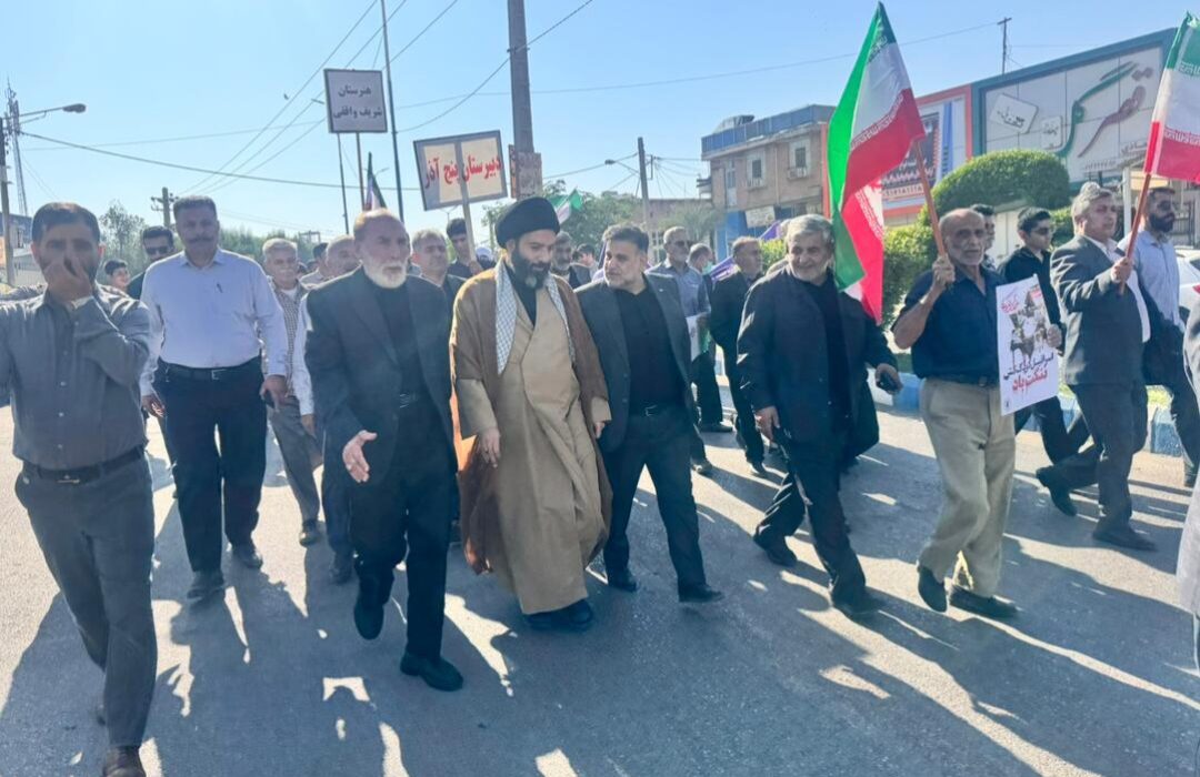 تجلیل رئیس شورای هماهنگی تبلیغات اسلامی شهرستان مسجدسلیمان از حضور حماسی مردم شهیدپرور در راهپیمایی ۱۳ آبان