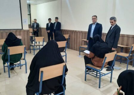 بازدید معاون منابع انسانی و امور فرهنگی دادگستری گلستان از محل برگزاری آزمون منصب قضاوت