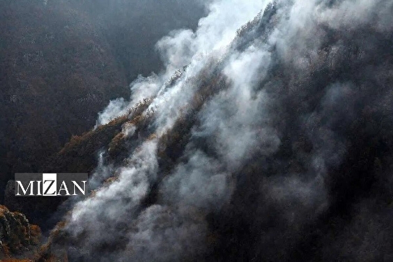 بازدید میدانی دادستان مرکز استان مازندران از محل آتش‌سوزی جنگل‌های الیت/ تحقیقات برای روشن شدن علت آتش‌سوزی ادامه دارد