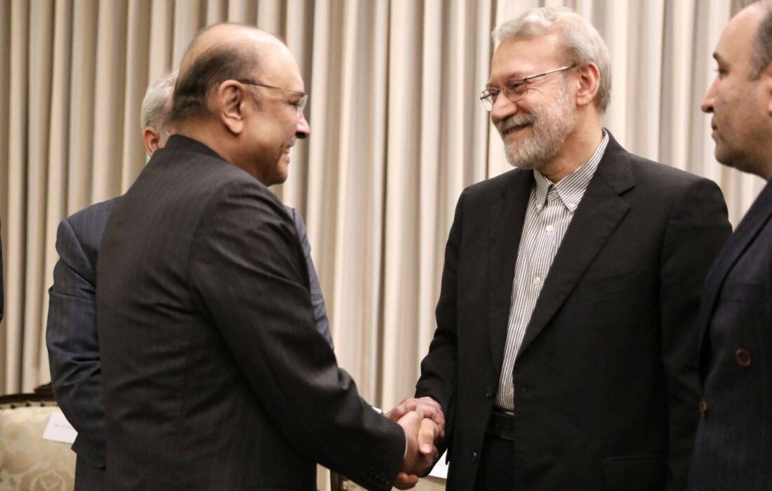 تصاویر خاص از دیدار لاریجانی با رئیس‌جمهور پاکستان + عکس