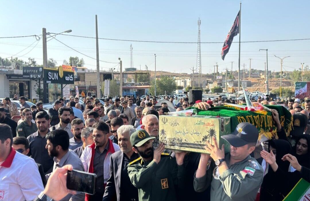 تصاویر | شکوه مسجدسلیمان در بدرقه شهید گمنام