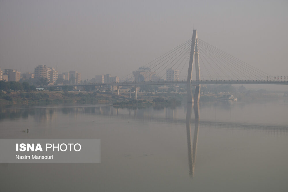 تنفس هوای آلوده در ۱۳ شهر خوزستان/ اهواز در وضعیت «بسیار ناسالم»