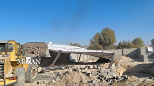 جلوگیری از تغییر کاربری ۴۲ هکتار از اراضی کشاورزی نظرآباد/ ۲۰ مورد قطعه بندی غیرمجاز تخریب شد