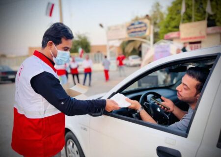 خدمات‌رسانی هلال‌احمر به ۵۳ هزار خوزستانی در بحران آلودگی هوا