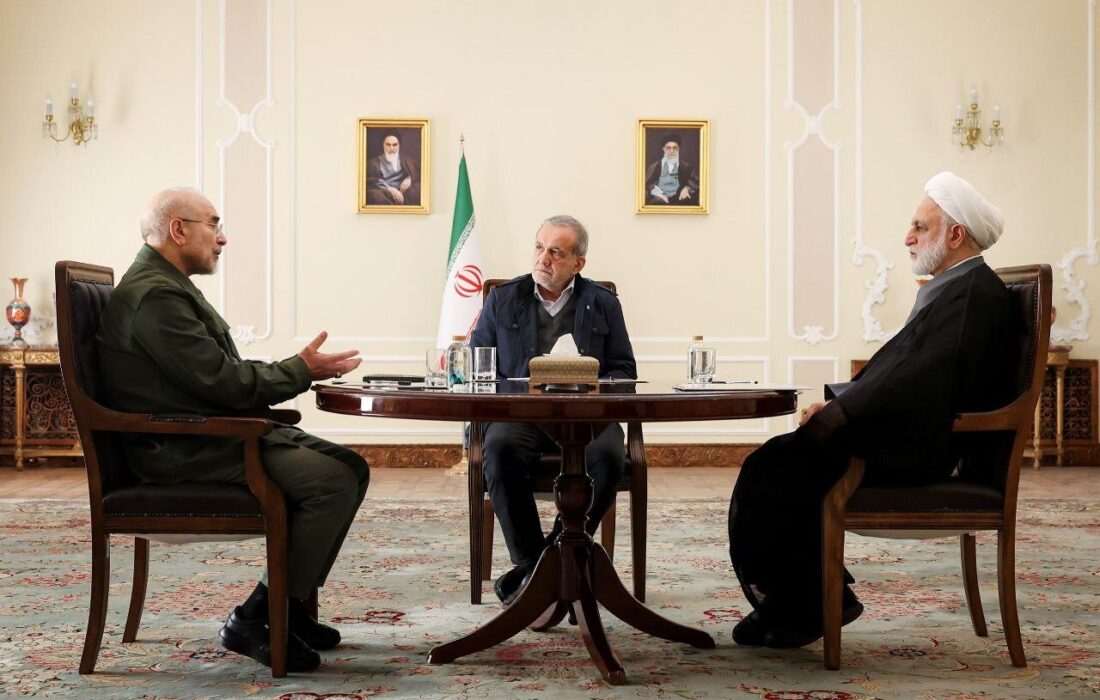 عکس خاص از نشست مشترک سران قوا + تصویر