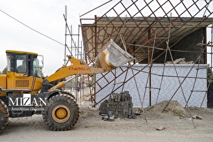 قلع و قمع ۱۱ مورد دیوارکشی غیر مجاز در شهرستان جویبار 