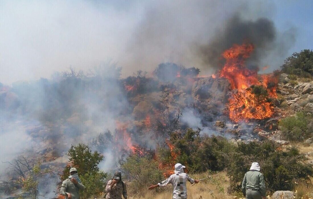 پایان عملیات اصلی اطفای حریق جنگل‌های مازندران/ لکه‌گیری همچنان ادامه دارد