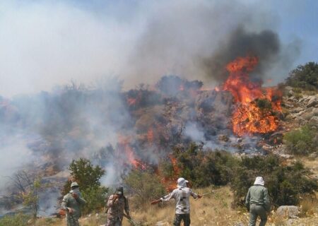 پایان عملیات اصلی اطفای حریق جنگل‌های مازندران/ لکه‌گیری همچنان ادامه دارد