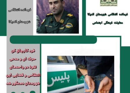 سید بهمن سلیمانی پیانی فرمانده انتظامی شهرستان اندیکا خبر داد: پایان جولان «کارچاق‌کن» حرفه‌ای در اندیکا / نفوذ ظاهری، زندان واقعی