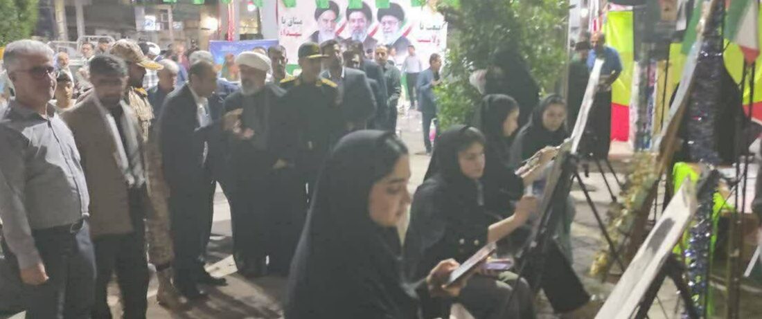 بهرام جمالپور رییس اداره فرهنگ و ارشاد اسلامی شهرستان لالی از پیوند هنر و ولایت در نمایشگاه «نقش لالهها خبر داد